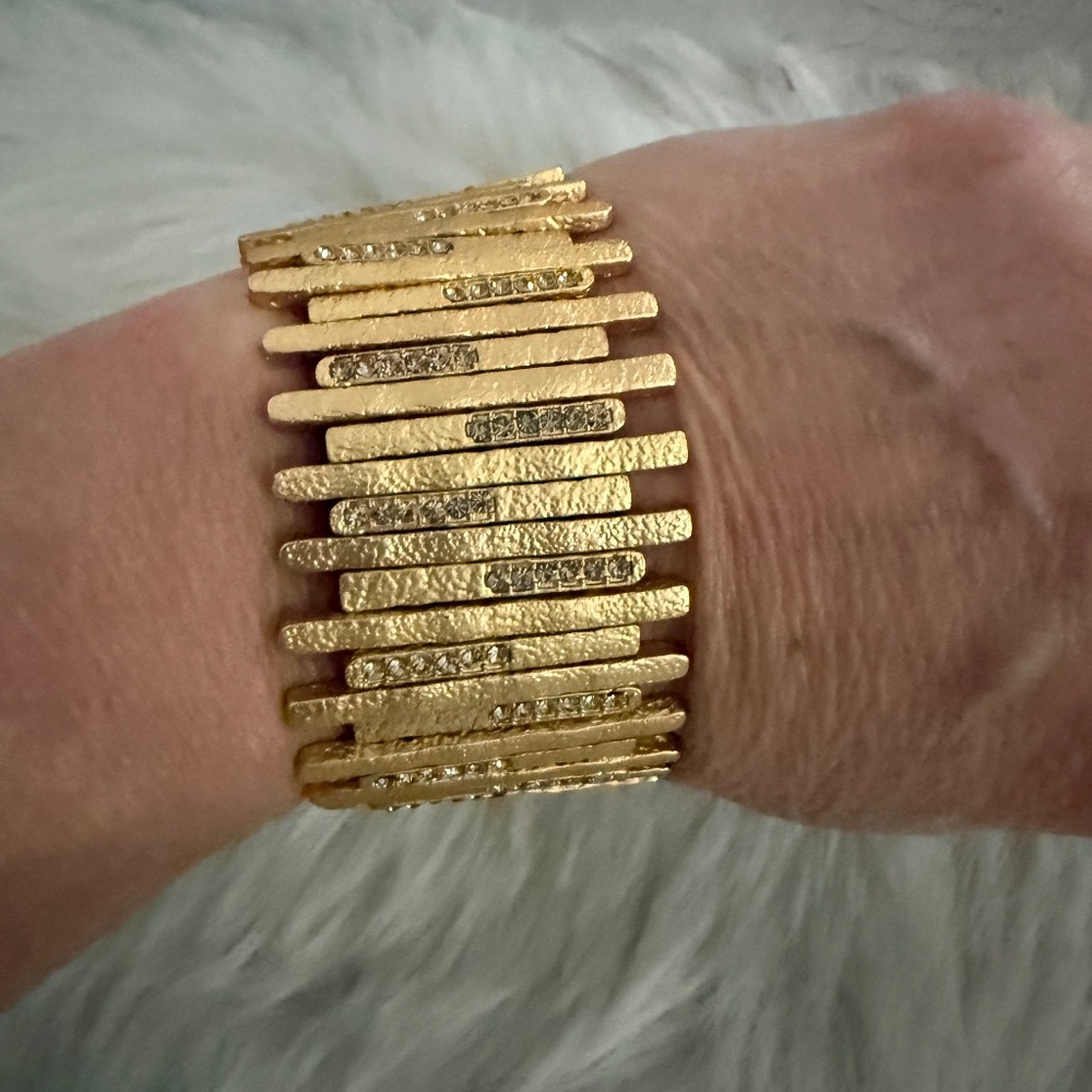 Chico's Gold Starry Night Collection Bracelet
